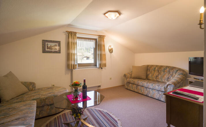 Wohnbereich mit Fernseher