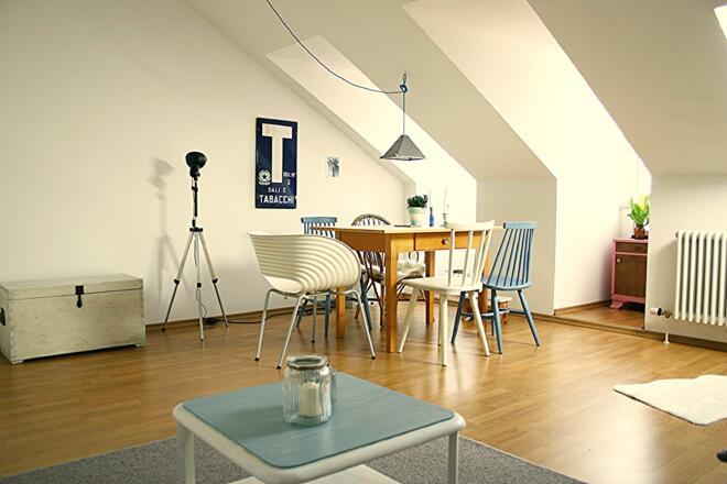 Wohnzimmeransicht Ferienwohnung Beißer