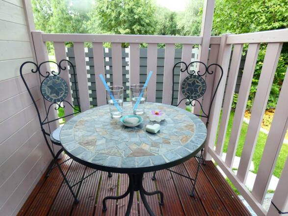 Nostalgiewagen Balkon