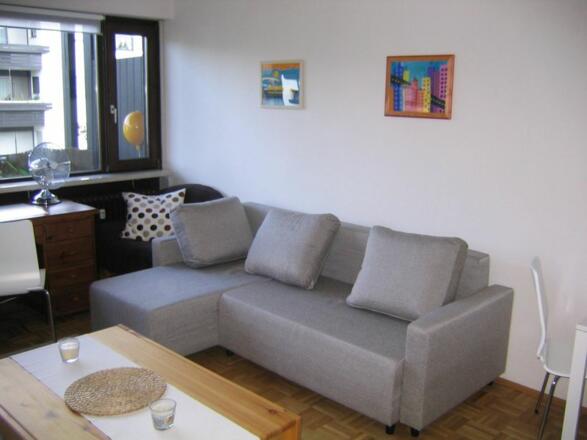 Wohnzimmeransicht Ferienwohnung Pohl