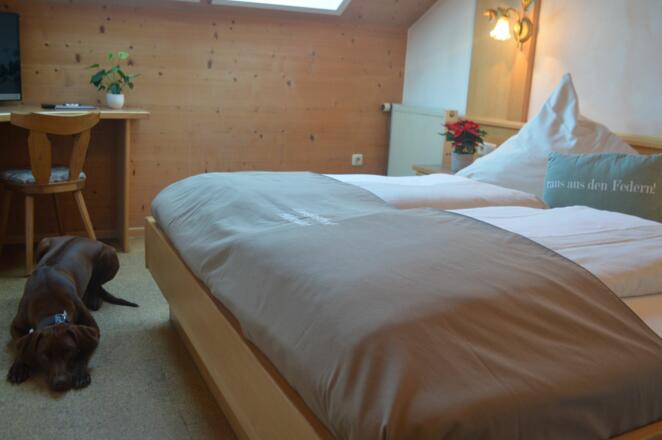 Doppelzimmer mit Dachschräge