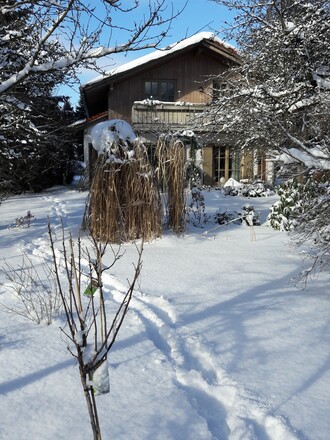 Ferienhaus im Winter