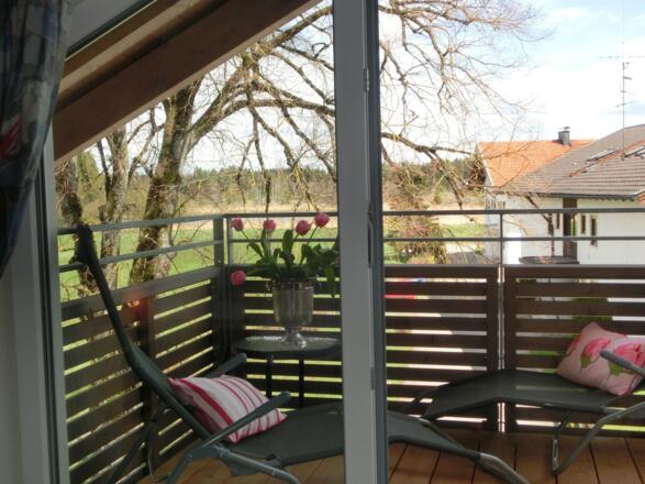 Blick aus dem Schlafzimmer