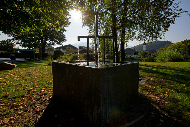 Kurpark im Zentrum von Oberaudorf