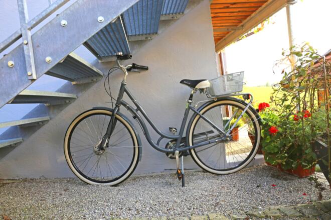 Gästefahrrad zum Brötchen holen