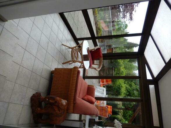 Wintergartenansicht Ferienwohnung Barhainski