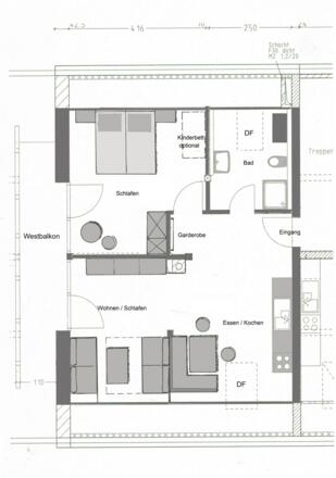 Grundriss Ferienwohnung Bauer/Harlach