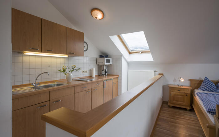 Küche in der Ferienwohnung Kranzhorn