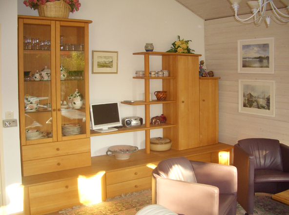 Wohnzimmeransicht Ferienhaus Maja