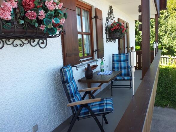 Blick auf den Balkon