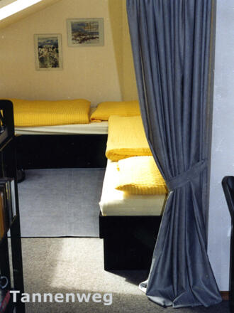 Schlafzimmeransicht App. Nolte Haus Bergblick