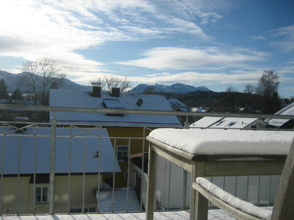 Ausblick Winter Ferienwohnung Specklin