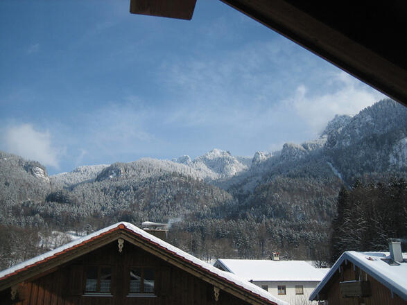 Winterblick vom Balkon