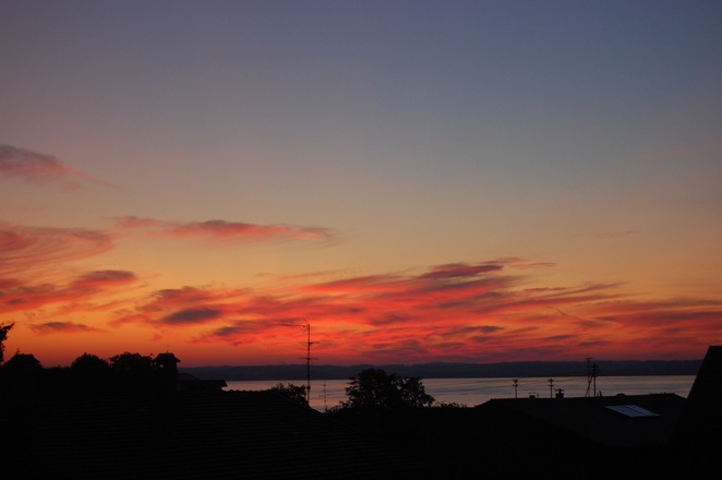 Balkonblick Sonnenaufgang