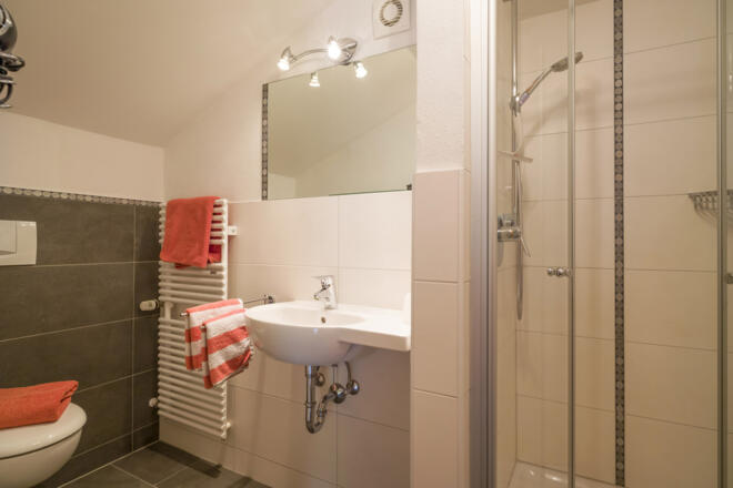 Badezimmer im großen Apartement
