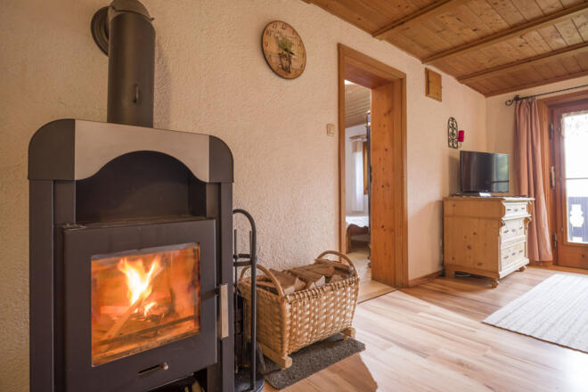 Ofen im Wohnzimmer