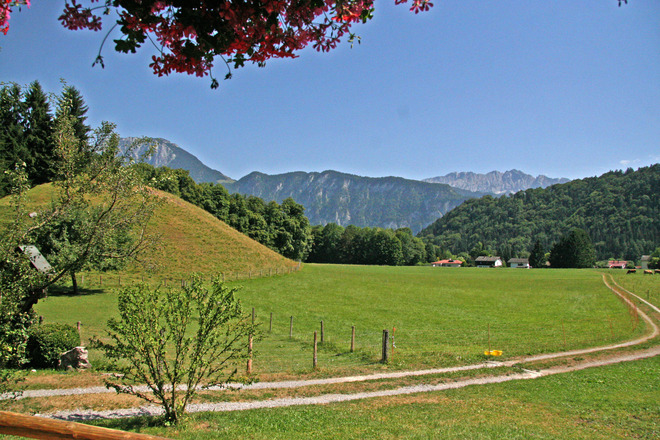 Schwaighof Blick von der Terrasse