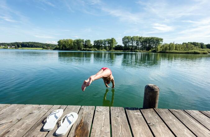 Hauseigener Badesteg