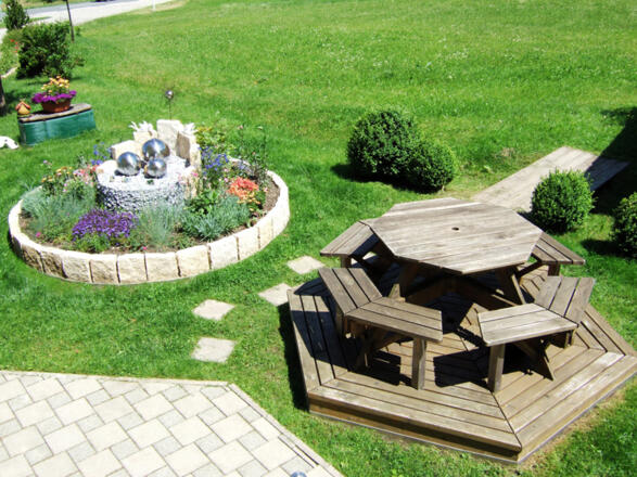 Blick auf den Garten