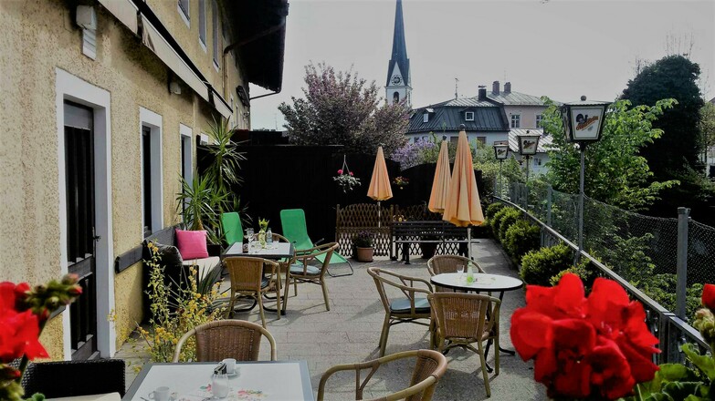 Terrasse Hotel Pension Lindenhof