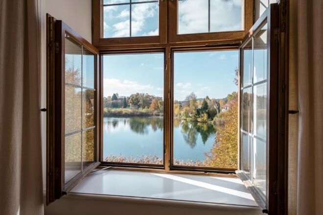 Kloster Seeon - Blick aus dem Fenster