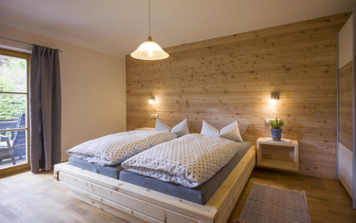 gemütliches Schlafzimmer in der Ferienwohnung Wildbarren