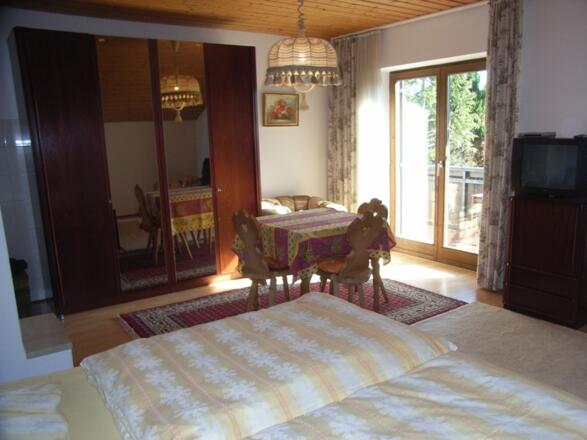 Blick aus dem Schlafzimmer