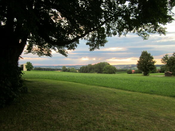 Abendlicher Ausblick vom Sommerhaus