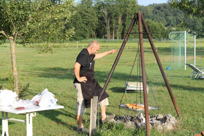 Grillen auf dem Stefanutti-Hof