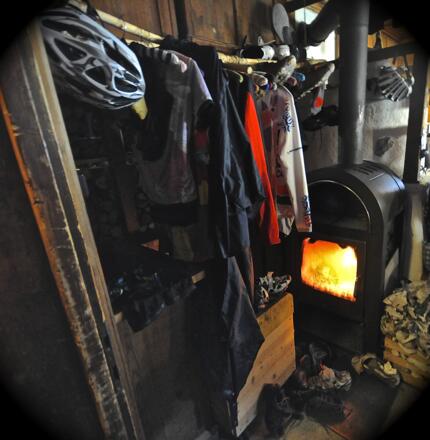 Der Trockenraum, immer gut geheizt.
