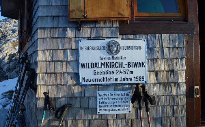 Wildalmkirchlbiwak des ÖTK