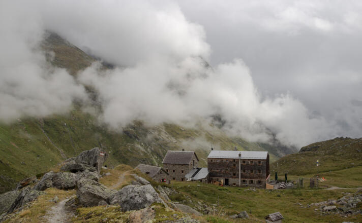 Essener-Rostocker Hütte Nordansicht