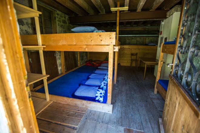 Matratzenlager im Prinz-Luitpold-Haus.