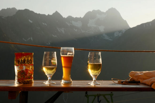 Idylle am Winterraum nach einem erfüllten Urlaubstag