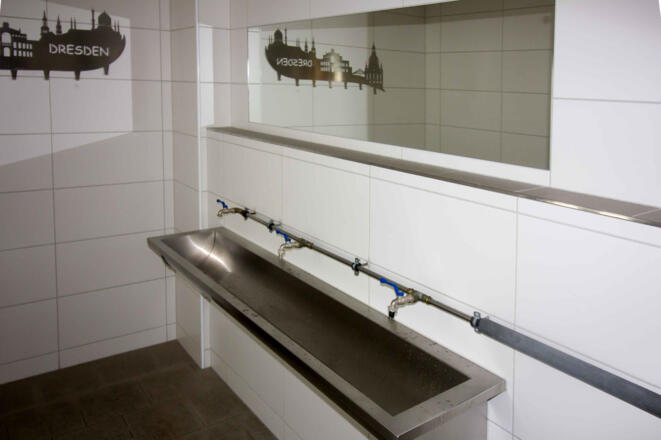 Hochstubaihütte - Einer der beiden Waschräume