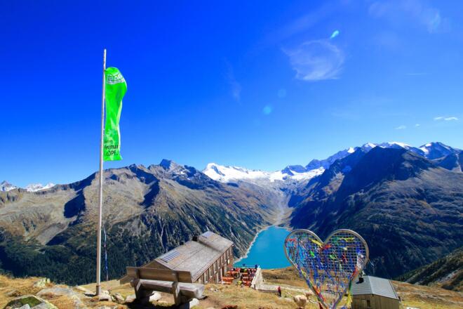 Blick auf den Schlegeisspeicher