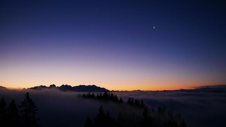 Morgenstimmung am Brünnsteinhaus