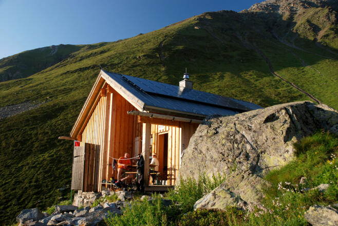Die "Winterhütte" bietet 12 Schlaflager