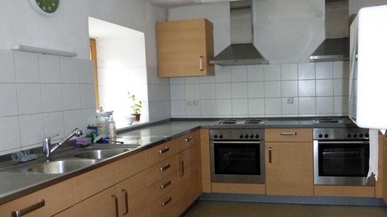 Die geräumige Kochküche