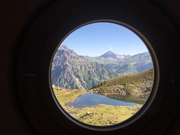 Blick zum Lechquellengebirge