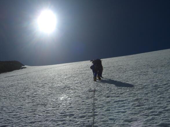 Einer der vielen Ausbildungsplätze vor Ort: Die Petersenwand 