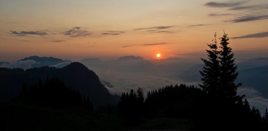 Sonnenaufgang über dem Wilden Kaiser