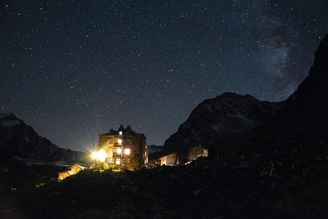 Nürnberger Hütte-Nachtstimmung
