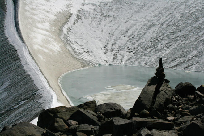Gletschersee am Weg zum Hinteren Daunkopf