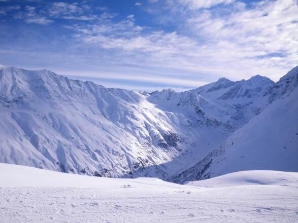 Blick von der Riffelseehütte Richtung Braunschweigerhütte