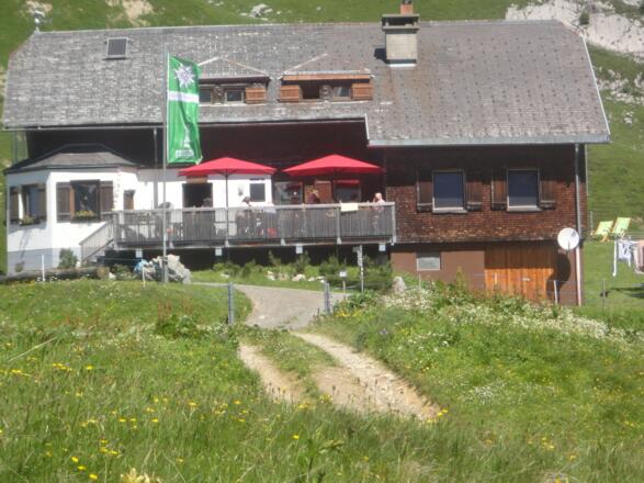 Die Hütte von der Südseite