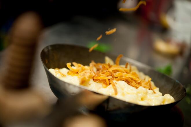 Deftige Kässpatzen auf der Kaltenberghütte