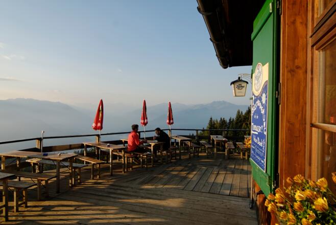 Frühstück auf der Terasse