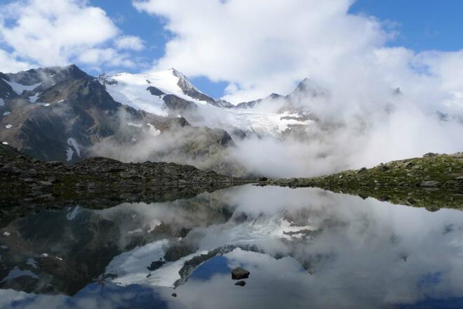 Übergang Nürnberger Hütte - Sulzenauhütte: Grünausee