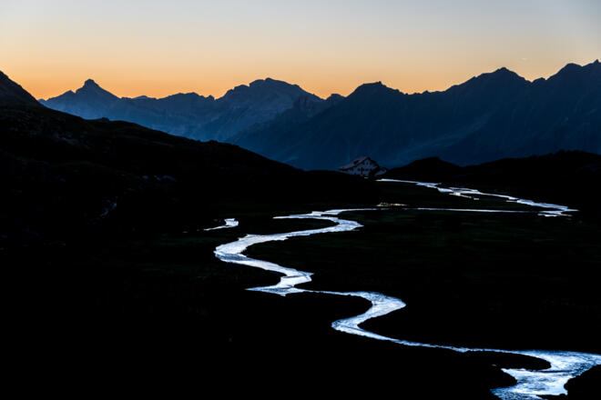 Morgendämmerung, ein neuer Tag erwacht.